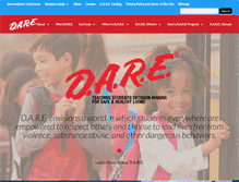 Tablet Screenshot of dare.org